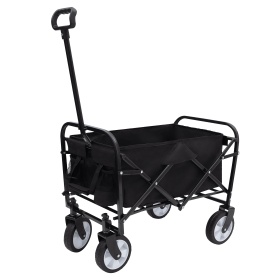 Collapsible Foldable Wagon Cart Beach Wagon Heavy Duty Utility Cart Utility Wagon Grocery Cart for for Camping Shopping Sports Gardeing Fishing Suppor