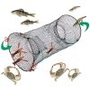 Foldable Shrimp Trap; Three-layer Net Cage; For Crab; Eel; Shrimp And Fish; Outdoor Camping Accessories