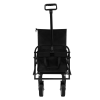 Collapsible Foldable Wagon Cart Beach Wagon Heavy Duty Utility Cart Utility Wagon Grocery Cart for for Camping Shopping Sports Gardeing Fishing Suppor